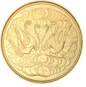 天皇陛下御在位60年記念10万円金貨